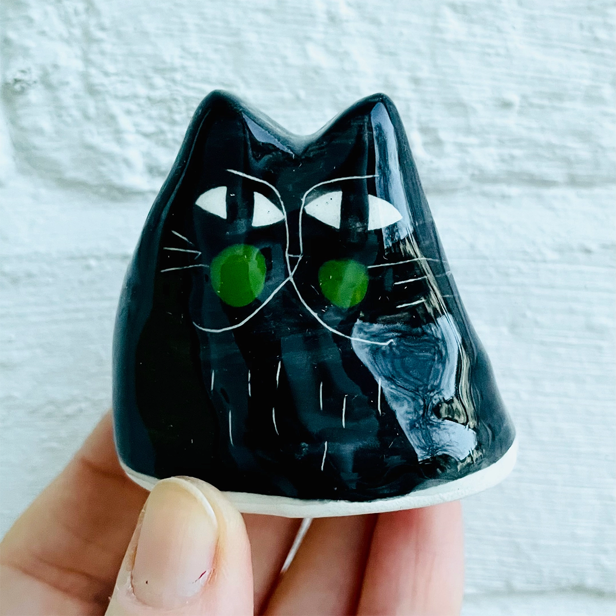 Anna Soba - Ceramic Reverse Cat Figurine Large