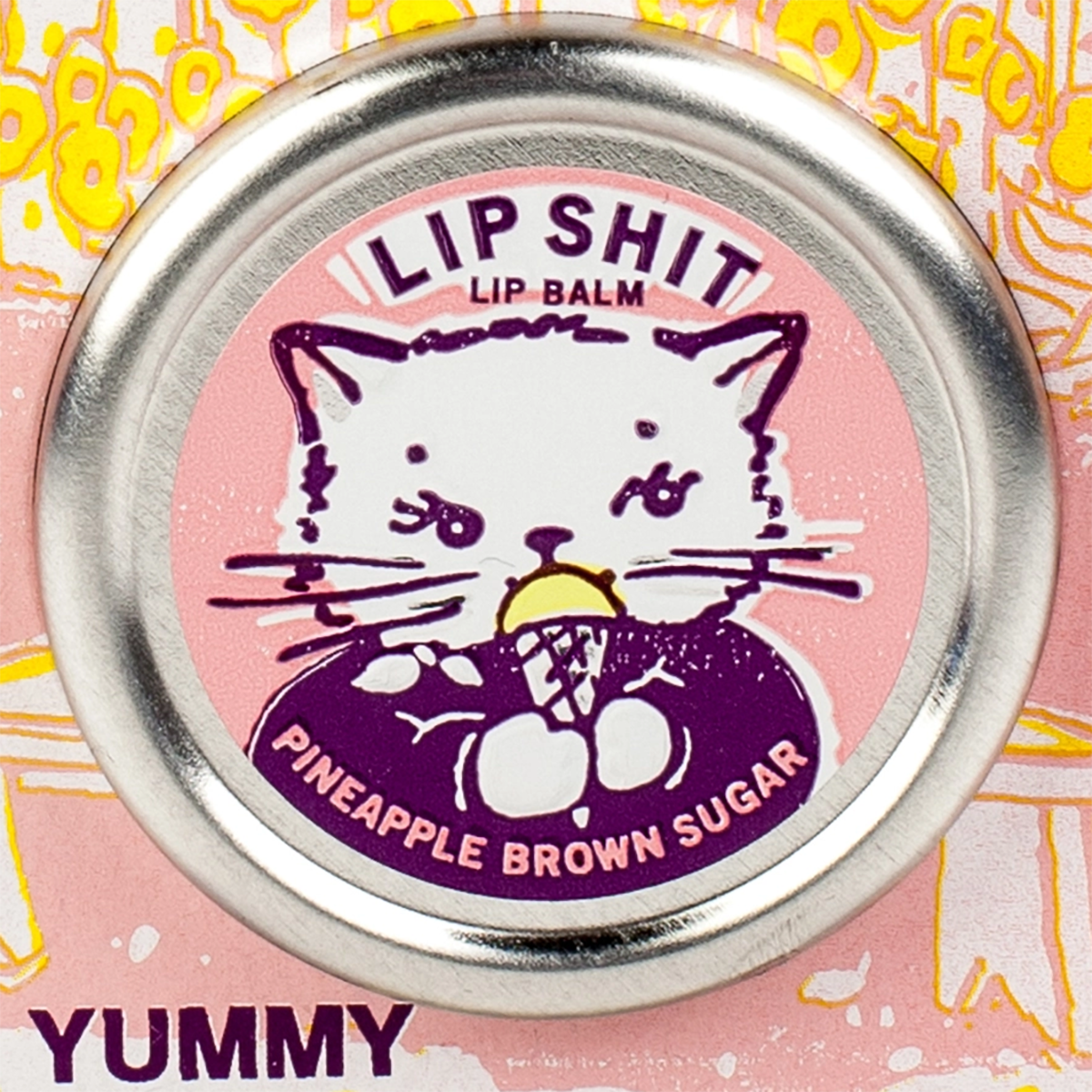 Blue Q - Lip Shit: Pineapple & Brown Sugar Lip Balm