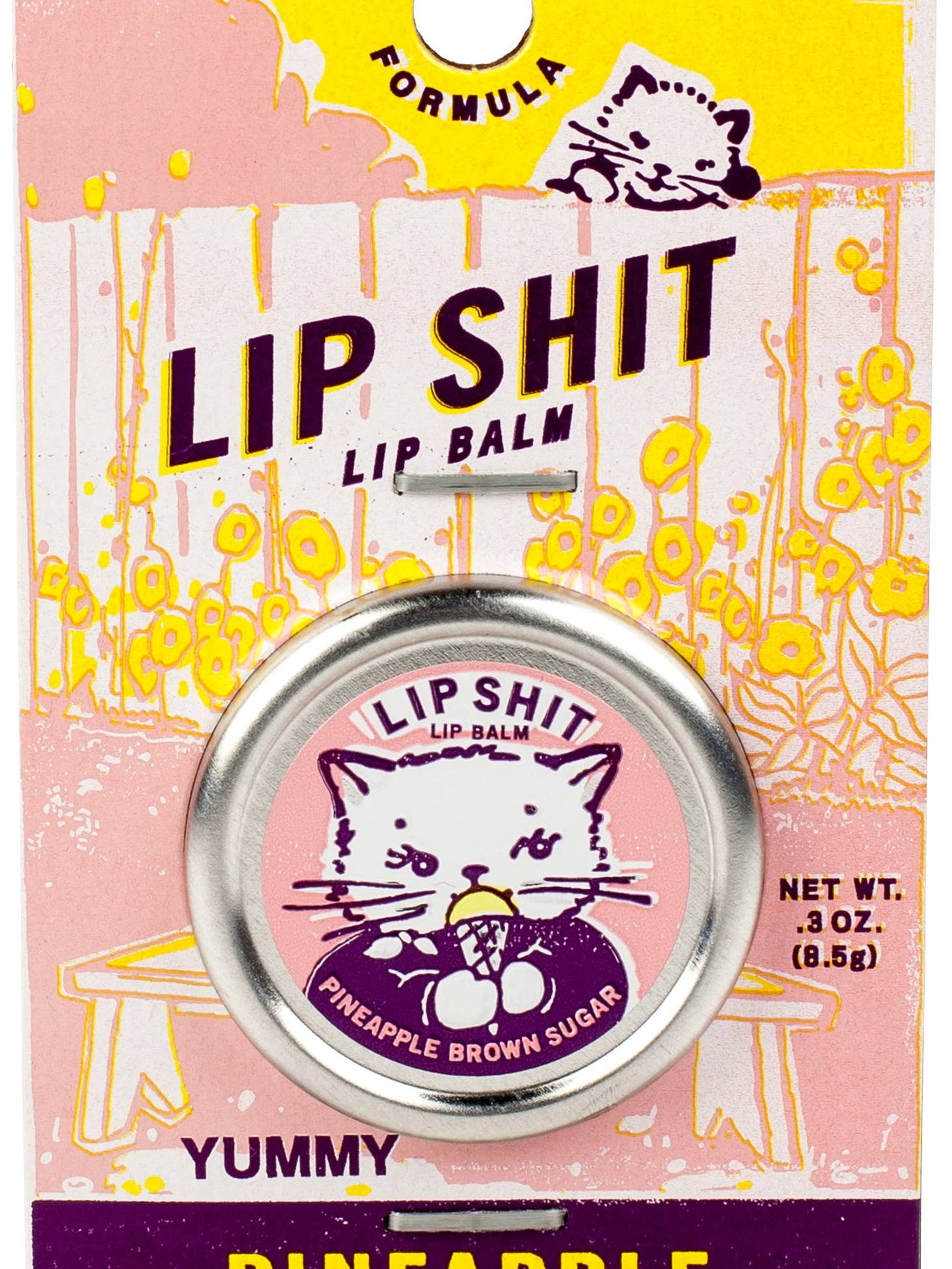 Blue Q - Lip Shit: Pineapple & Brown Sugar Lip Balm