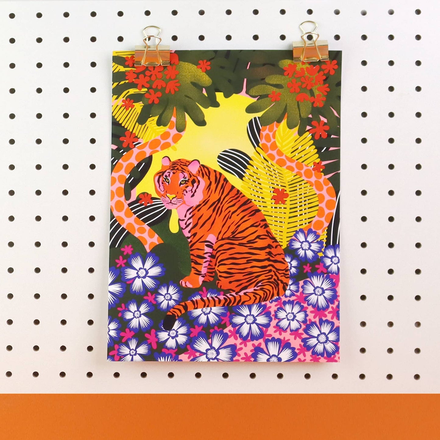 Tiger Art Print: A4 - Neighbourhood Threat