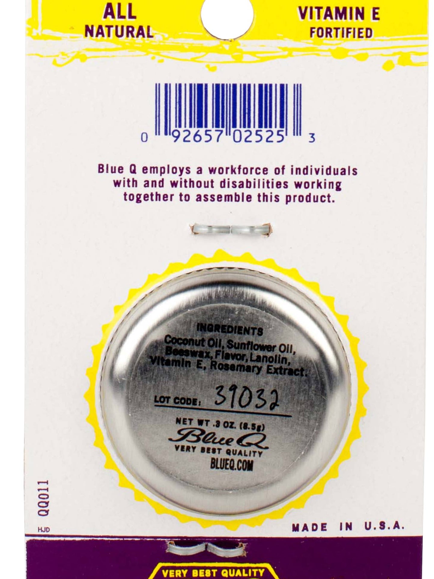 Blue Q - Lip Shit: Pineapple & Brown Sugar Lip Balm