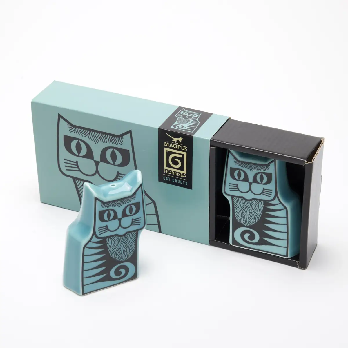 Magpie x Hornsea Cat Cruet Set