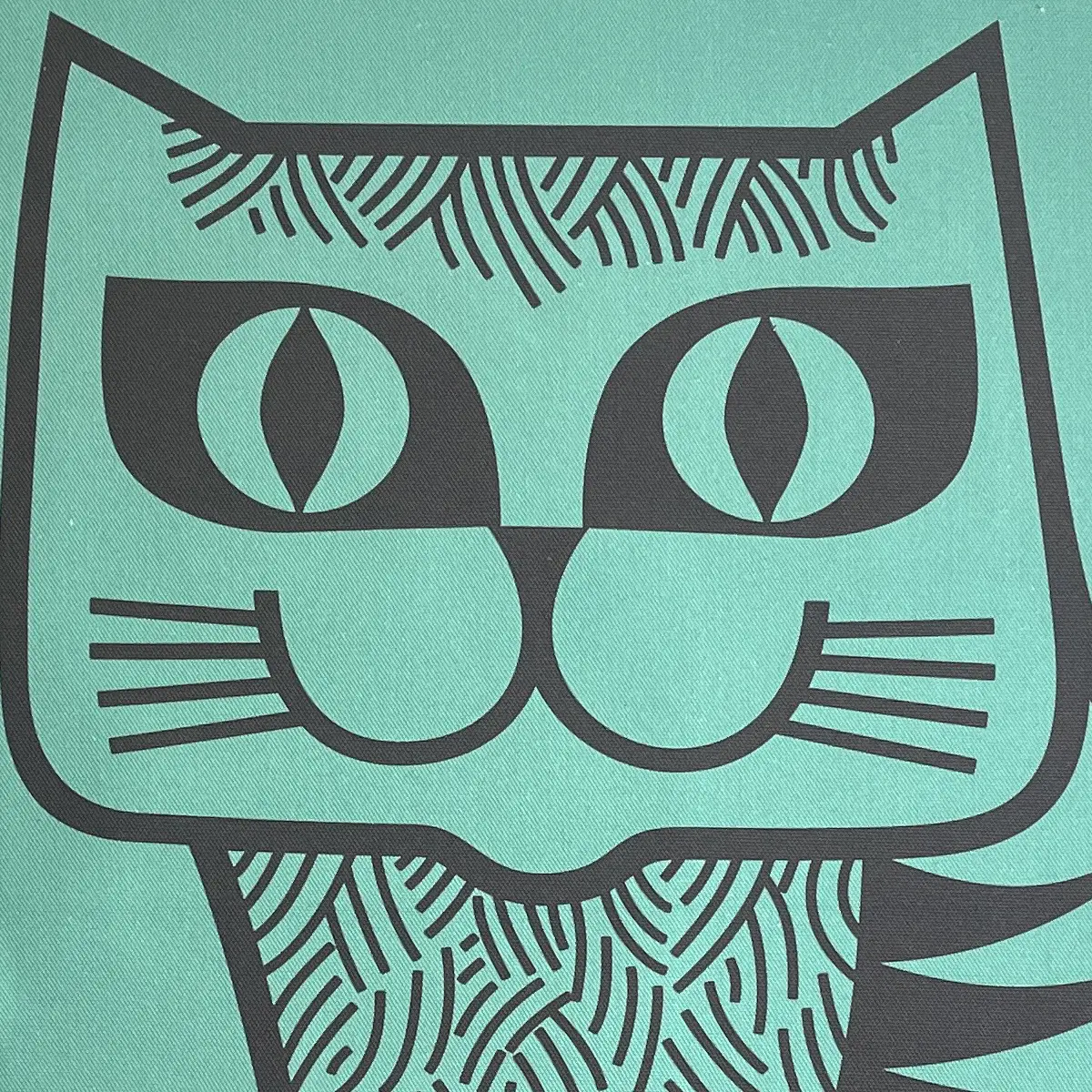 Magpie x Hornsea Teatowel Cat Teal