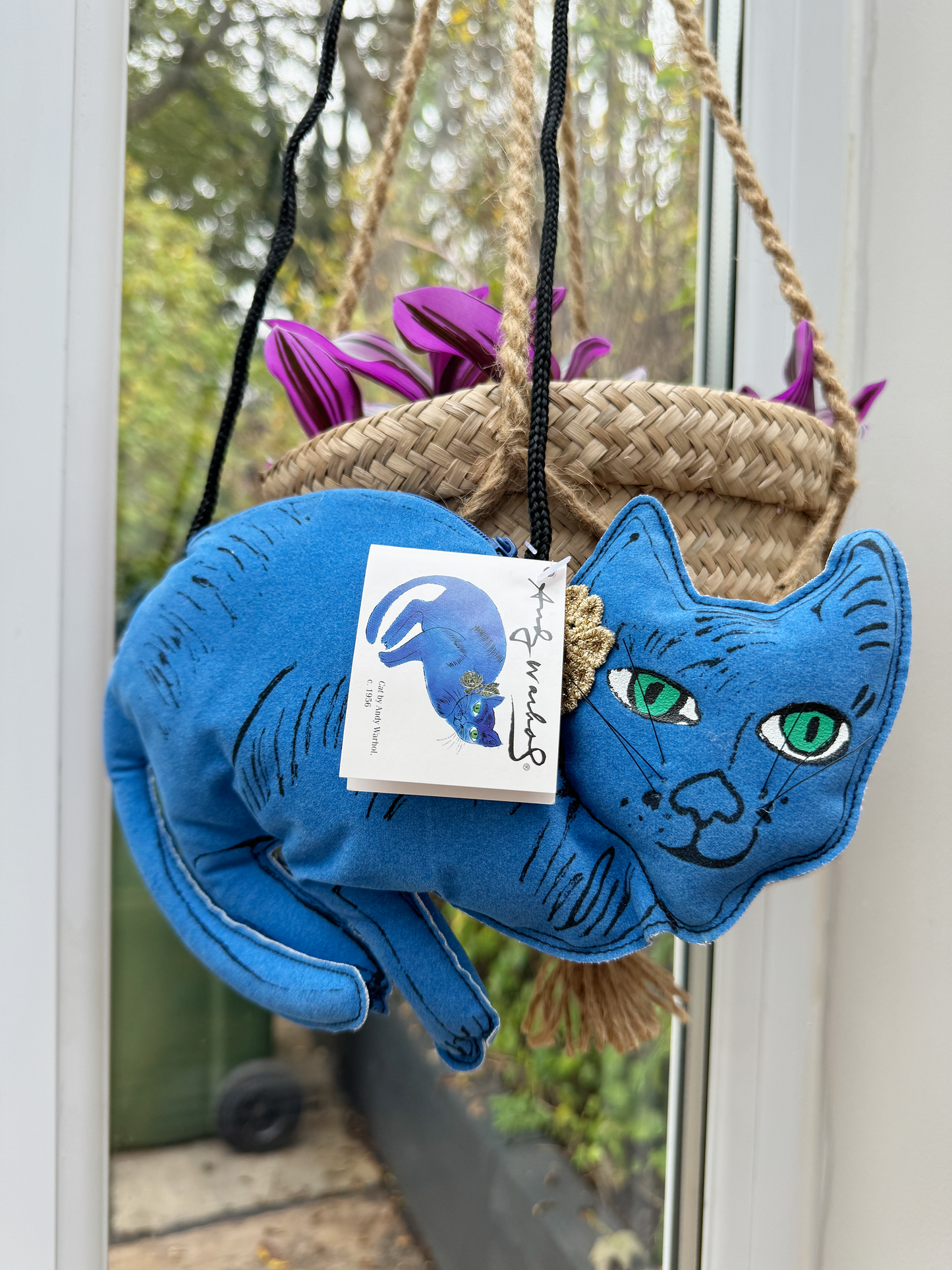 Preloved - Andy Warhol blue cat bag