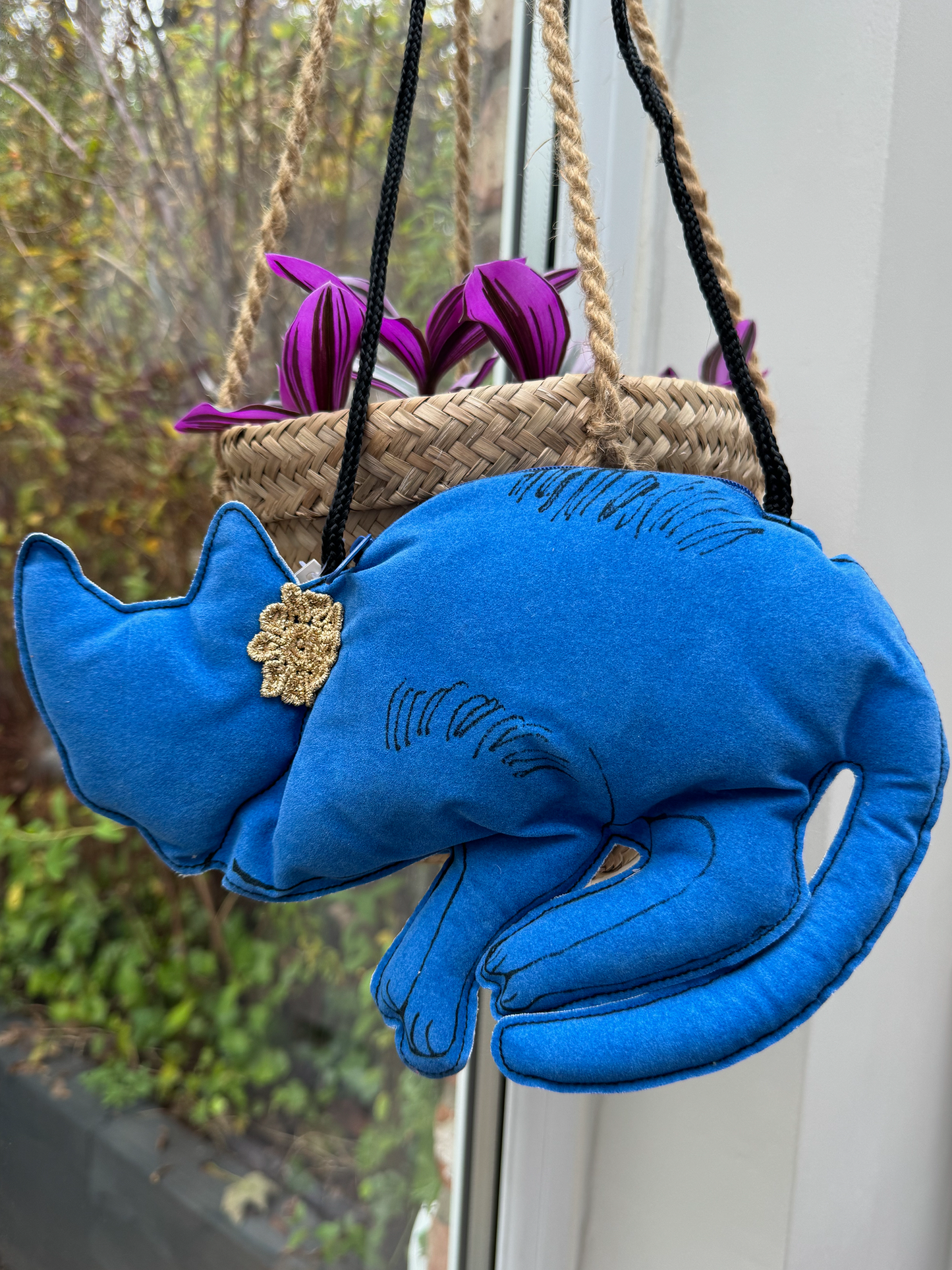 Preloved - Andy Warhol blue cat bag