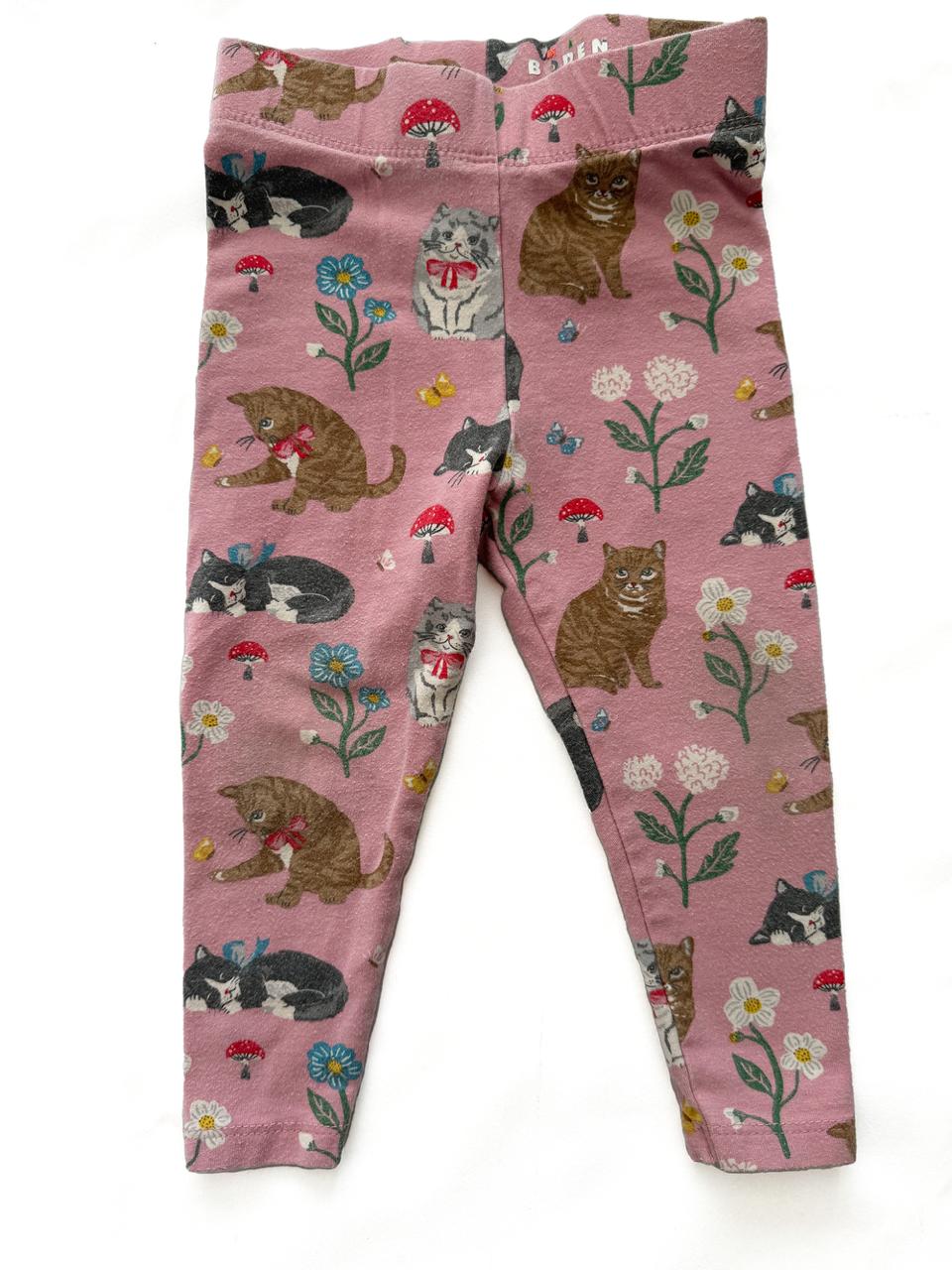 Preloved Kids - Mini Boden cat leggings 12-18 months