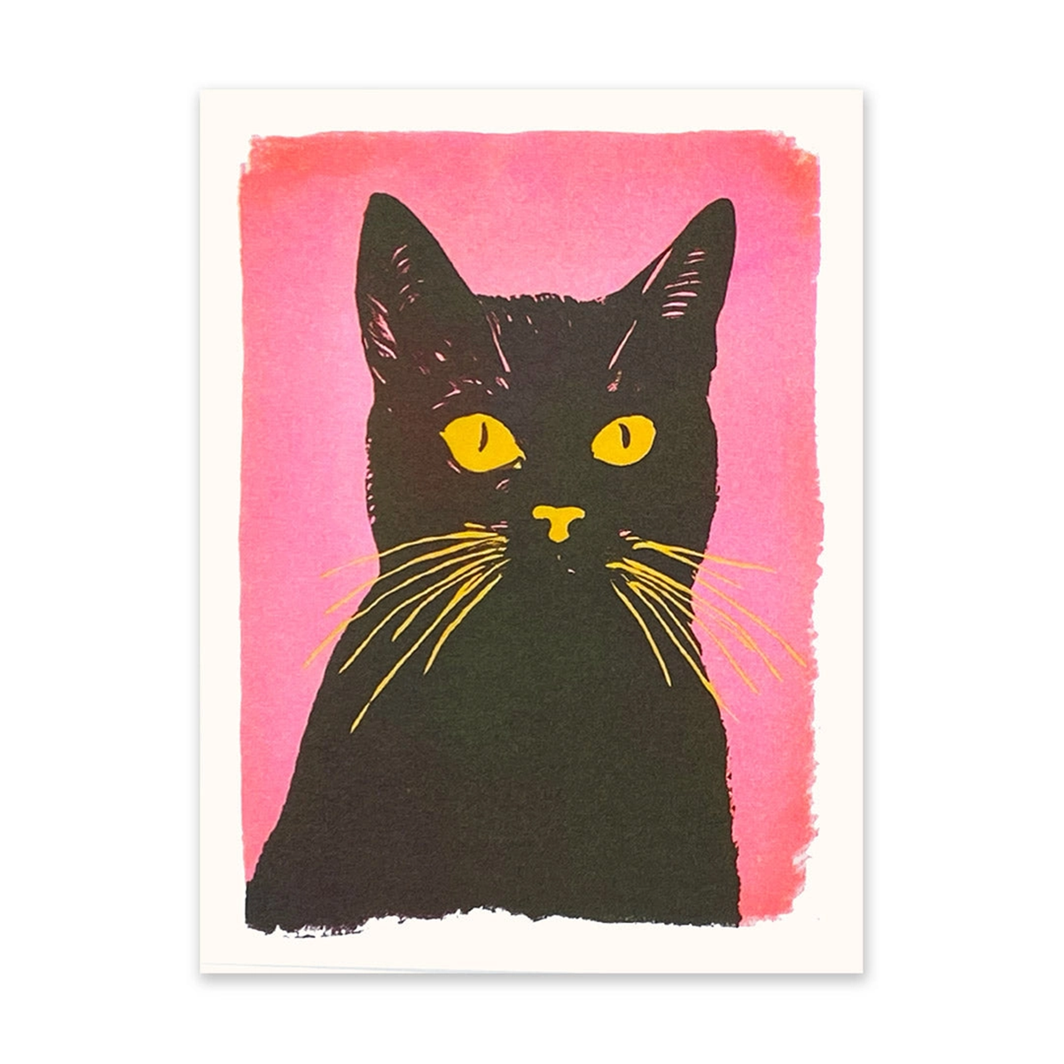 Ohh Deer - Retro Pink Cat Art Print