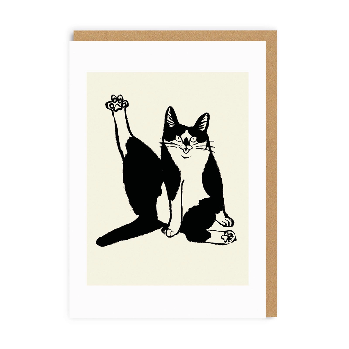 Ohh Deer - Cat Pose Greeting Card
