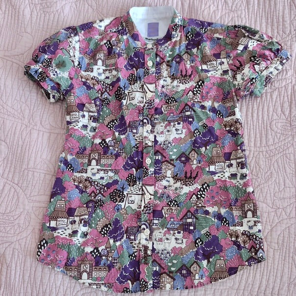 Preloved Kids - Barbour x Liberty Hello Kitty Shirt / Blouse Age 8-9