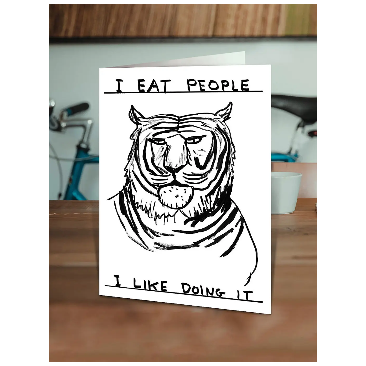 David Shrigley - I Eat People Card