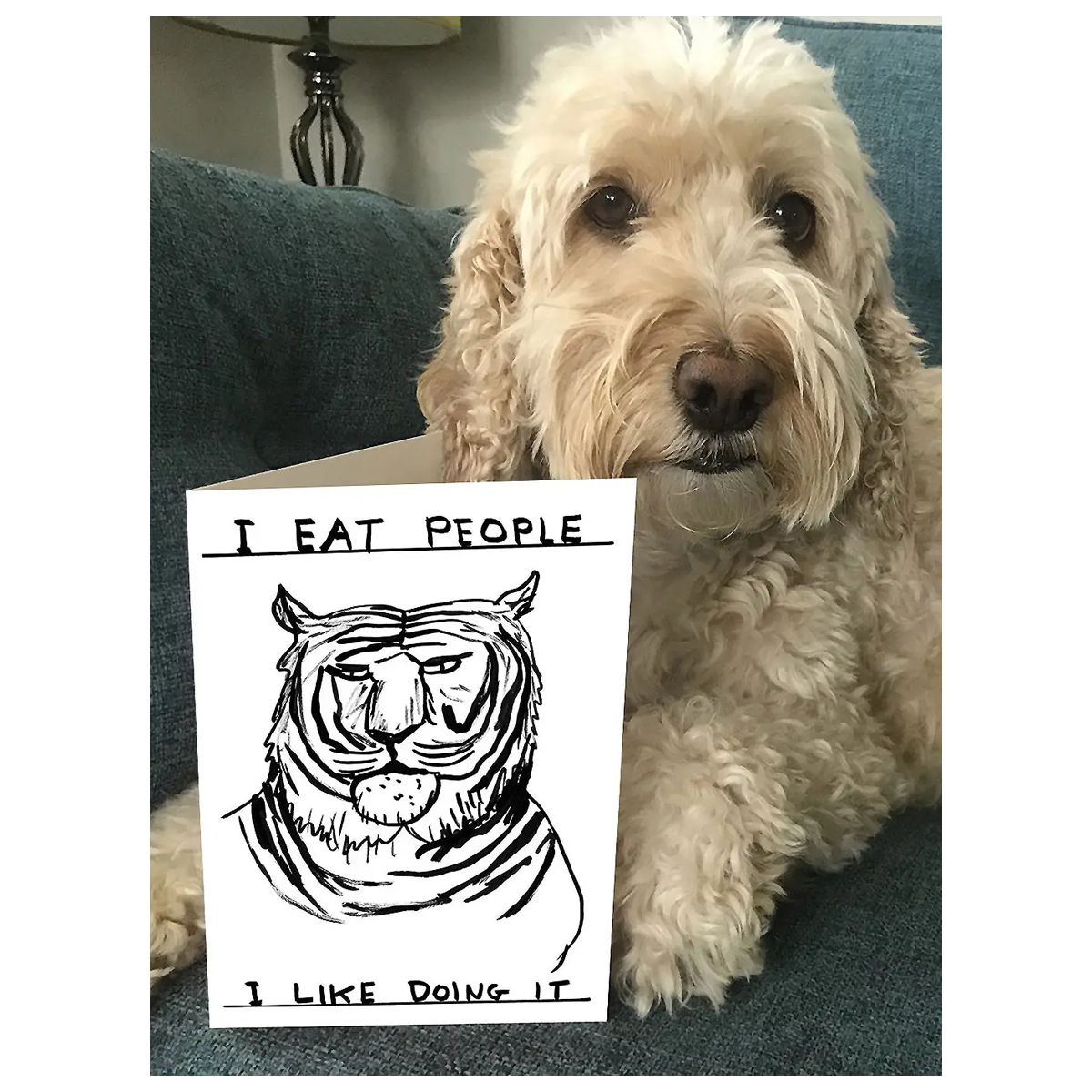 David Shrigley - I Eat People Card