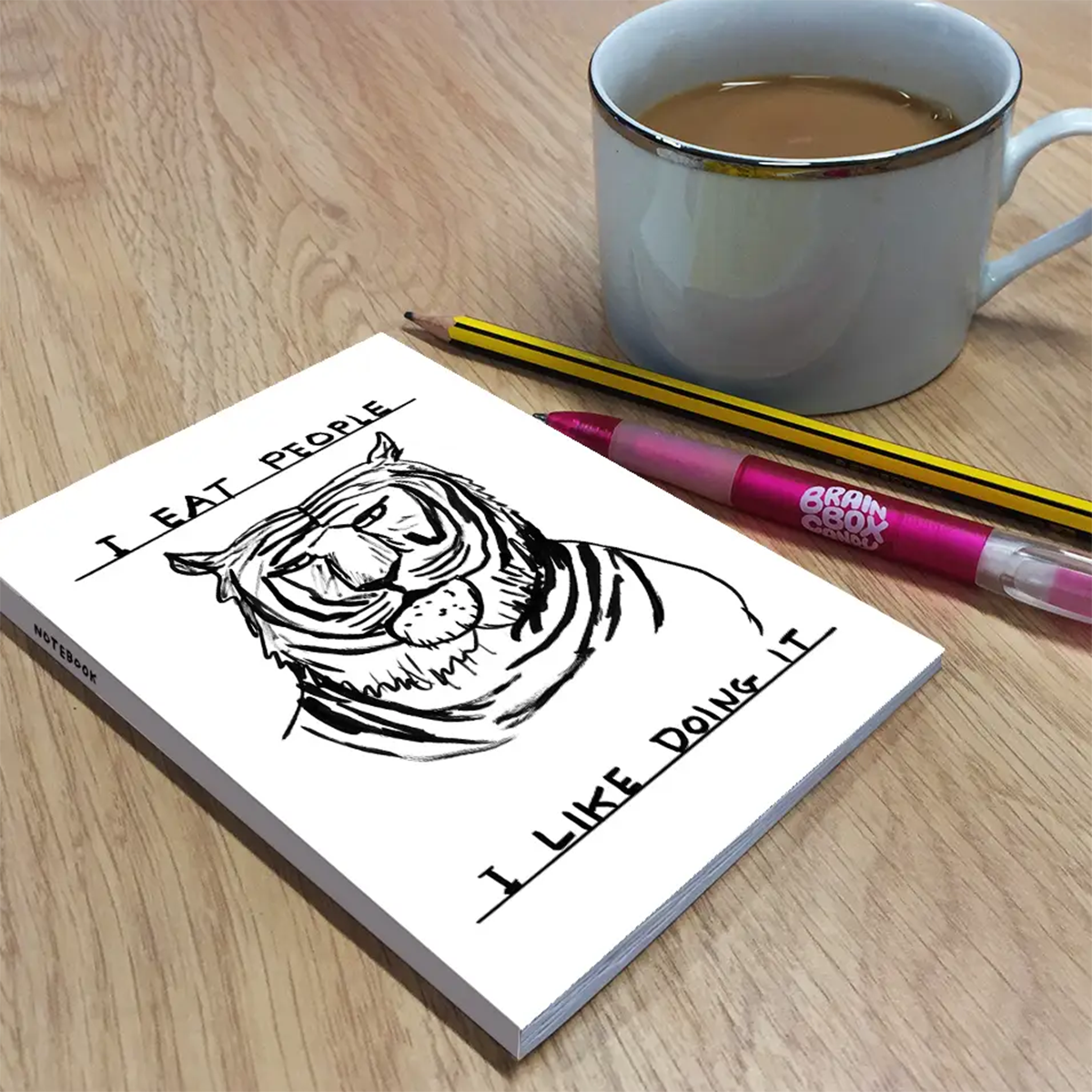 David Shrigley A6 Notebook I Eat People