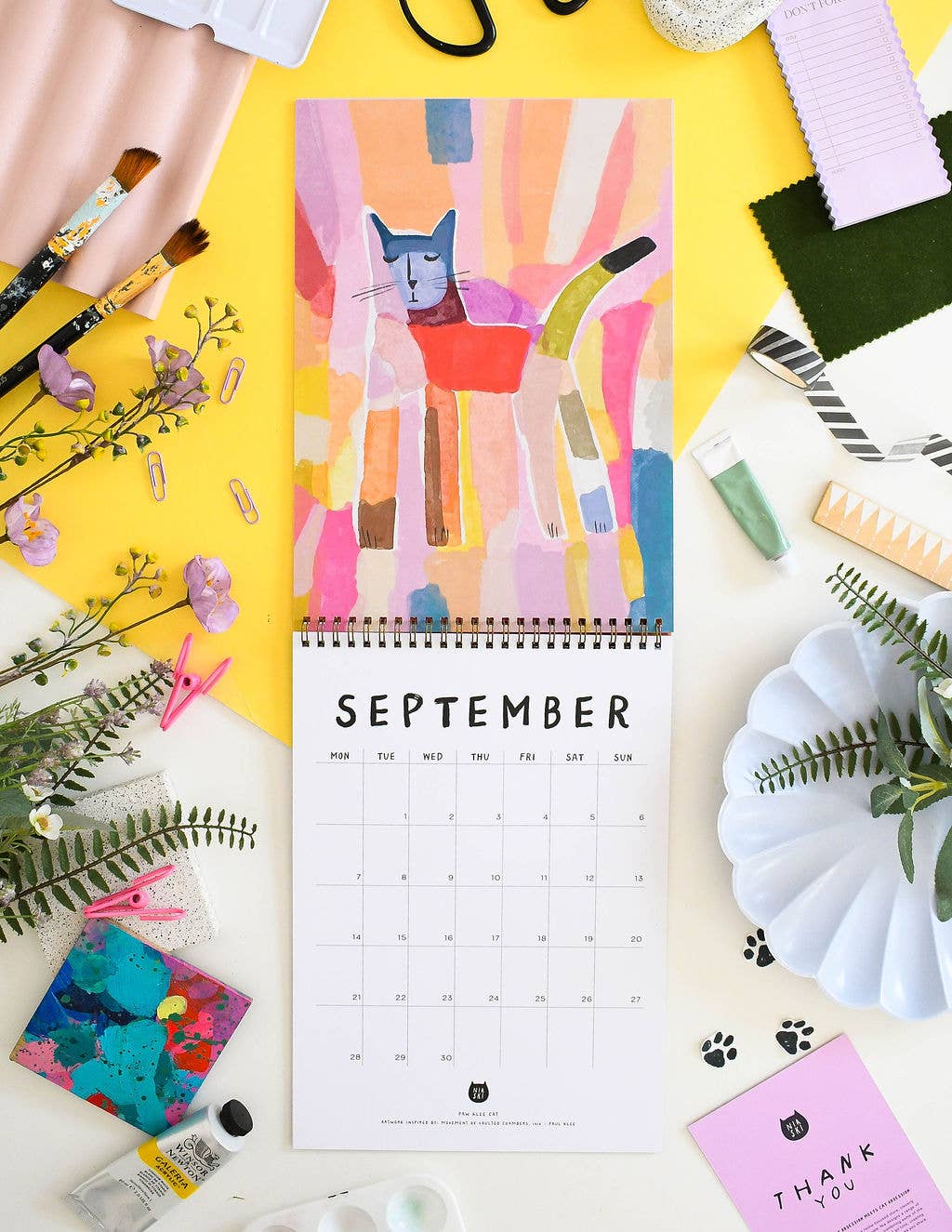 2026 Cats in Art Wall Calendar