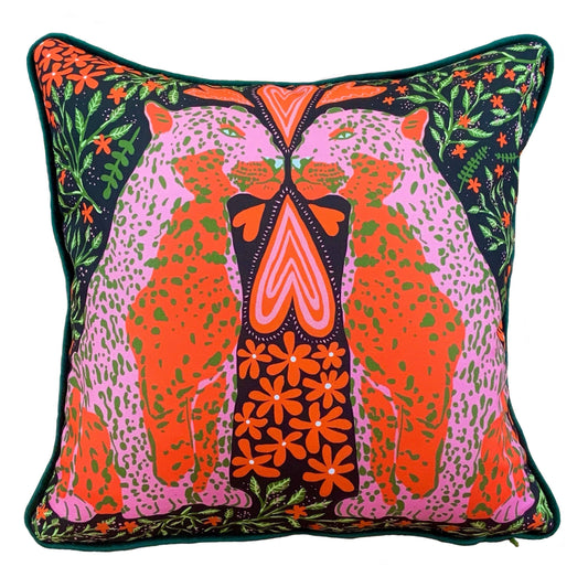 Leopard Lovers Cushion Cover - Neighbourhood Threat