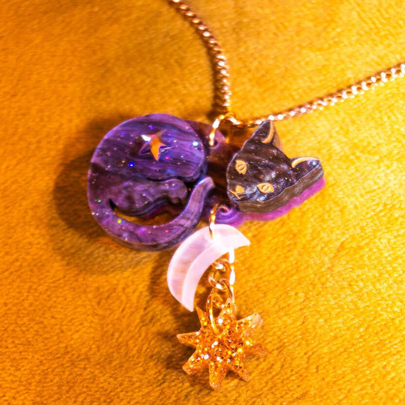 Astrologer's Cat Necklace - Tatty Devine