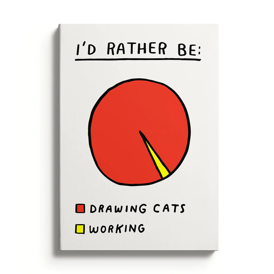 Ohh Deer - I'd Rather Be Drawing Cats Notebook