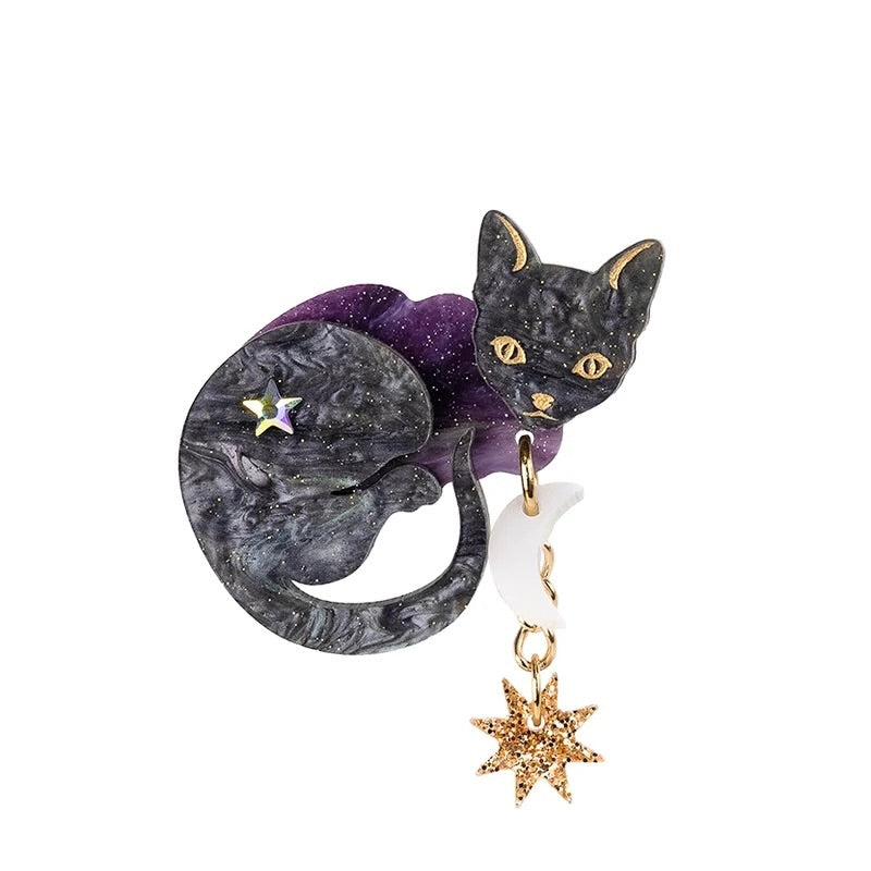Astrologer's Cat Brooch - Tatty Devine