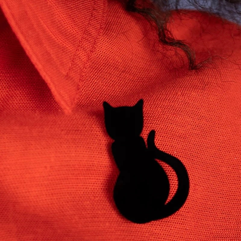 Black Cat Shadow Brooch - Tatty Devine