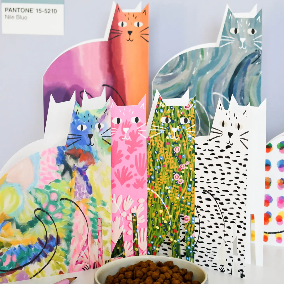 Niaski - Klimt Cat Cut Out Card