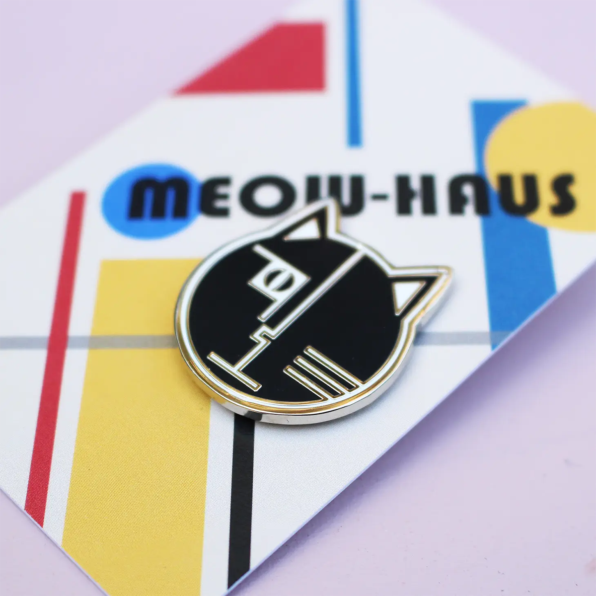 Niaski Meowhaus Cat Artist Pin