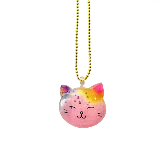 Pop Cutie Glitter Kitty Necklace