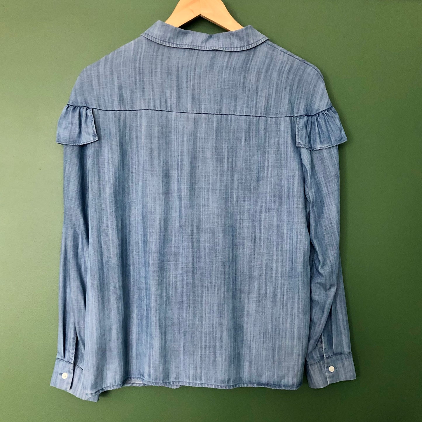 Preloved - Miss Patina London - Denim shirt with embroidered cats - UK Size 12