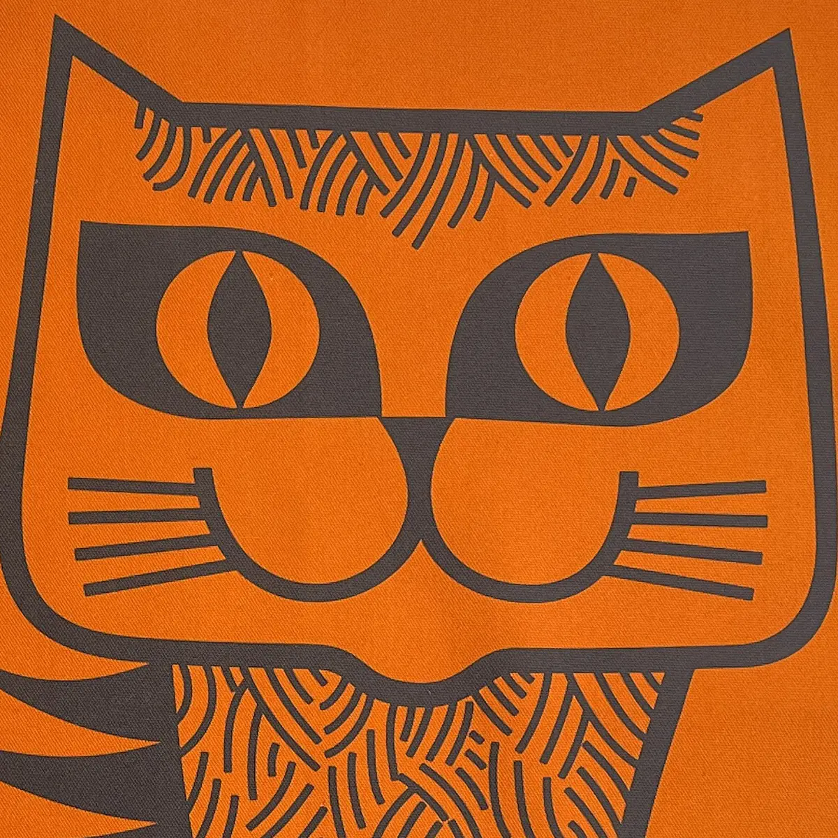 Magpie x Hornsea Teatowel Cat Orange