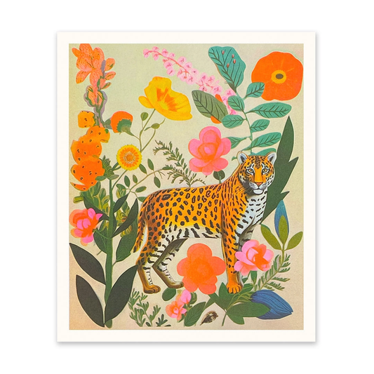 Ohh Deer - Leopard Collage Art Print