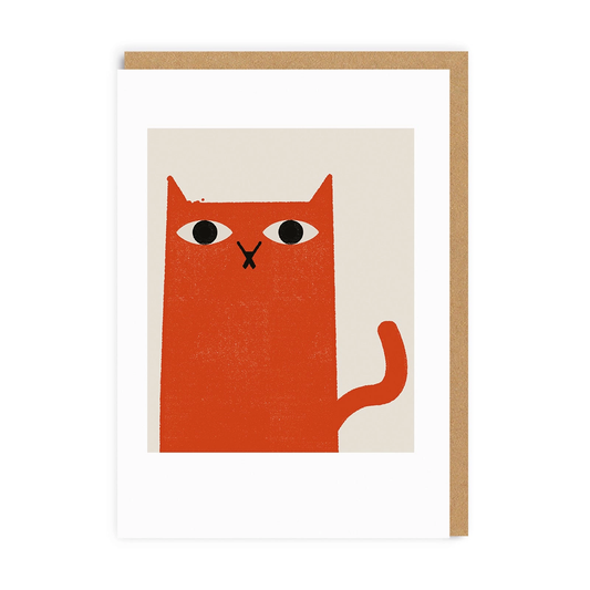 Ohh Deer - Ginger Cat Greeting Card