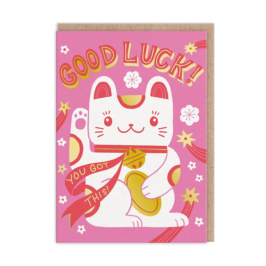 Ohh Deer - Lucky Cat Good Luck Card
