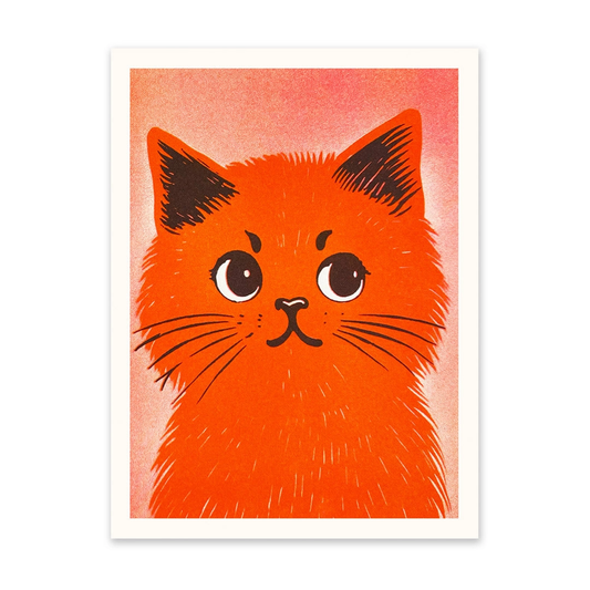 Ohh Deer - Midcentury Kitty Art Print