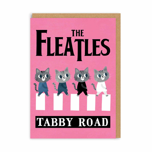 Ohh Deer - The Fleatles Tabby Road Card