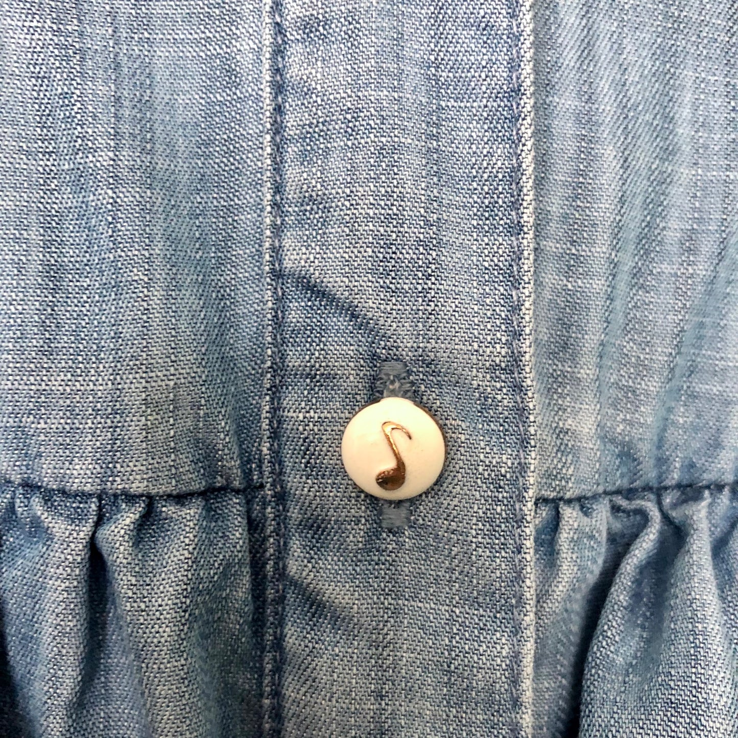 Preloved - Miss Patina London - Denim shirt with embroidered cats - UK Size 12