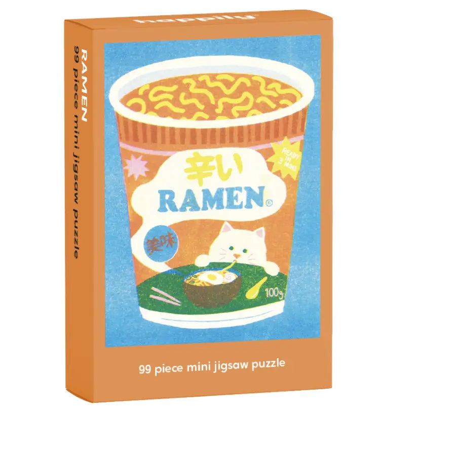 Ramen & Kitty - 99 Piece MINI Jigsaw Puzzle