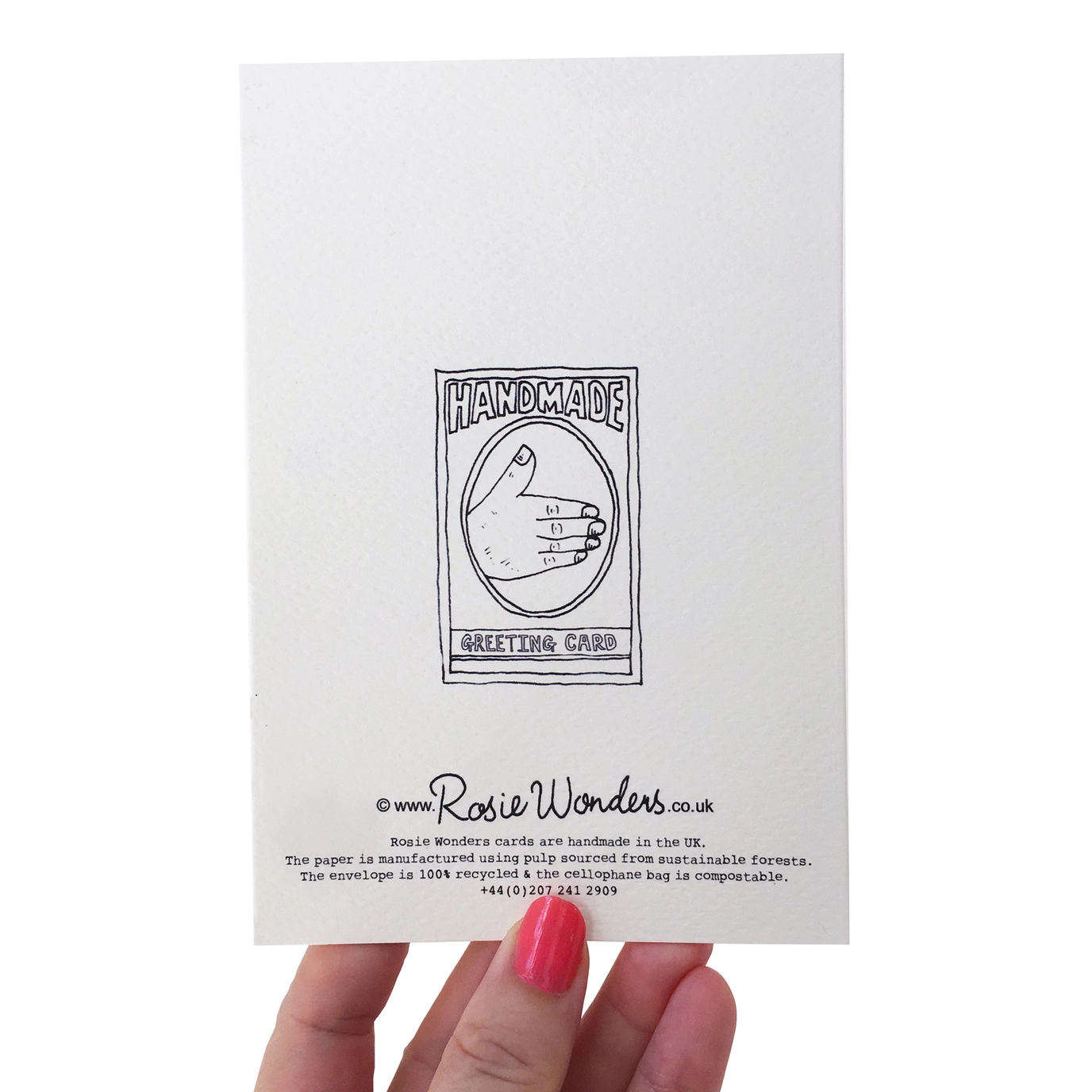 Rosie Wonders - Handmade Stars Stretching Cat Card