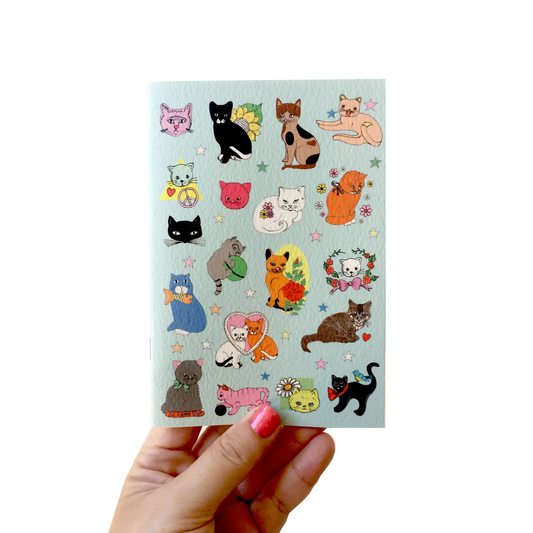 Rosie Wonders A6 Cat Pocket Notebook (stapled)