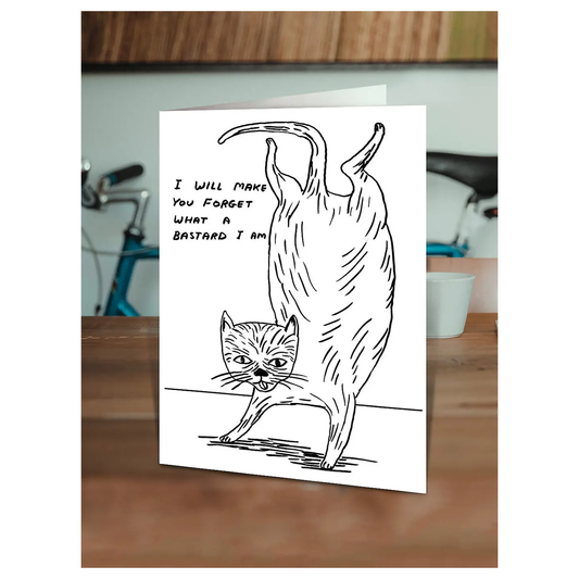 David Shrigley - Bastard Cat Card