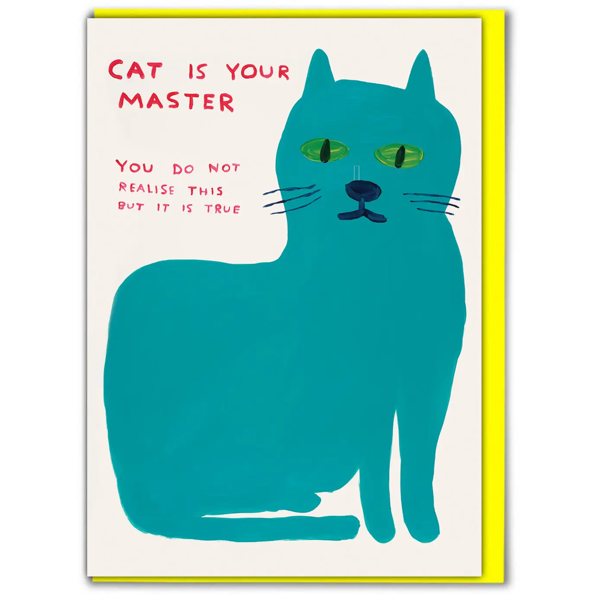 David Shrigley - Cat Master Birthday Card
