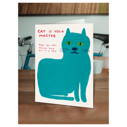 David Shrigley - Cat Master Birthday Card